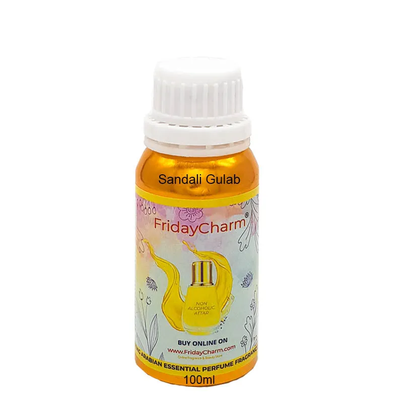 fridaycharm Sandali Gulab Attar - 100ml