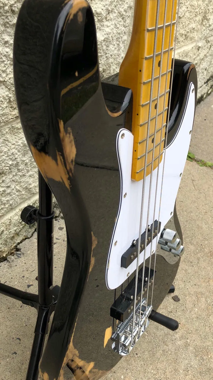 GAMMA [SOLD] Custom J19-07, Beta Model, "Road Worn/Relic'd" Ebony