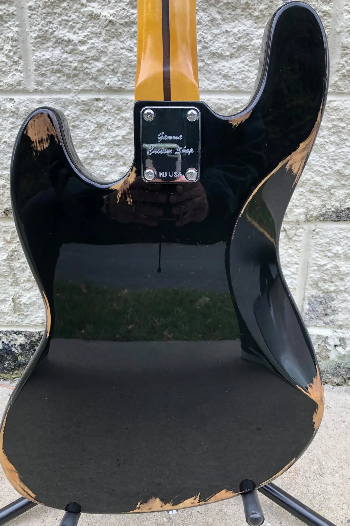 GAMMA [SOLD] Custom J19-07, Beta Model, "Road Worn/Relic'd" Ebony