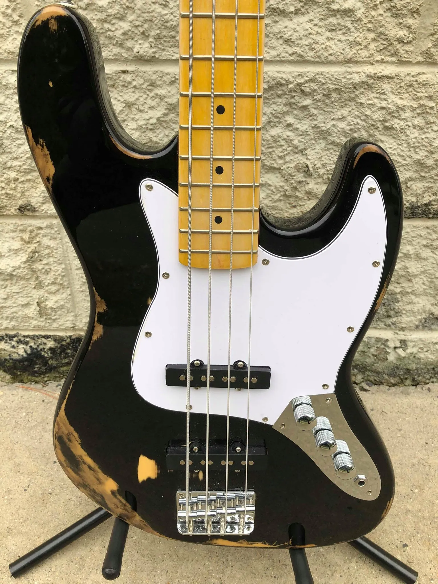 GAMMA [SOLD] Custom J19-07, Beta Model, "Road Worn/Relic'd" Ebony
