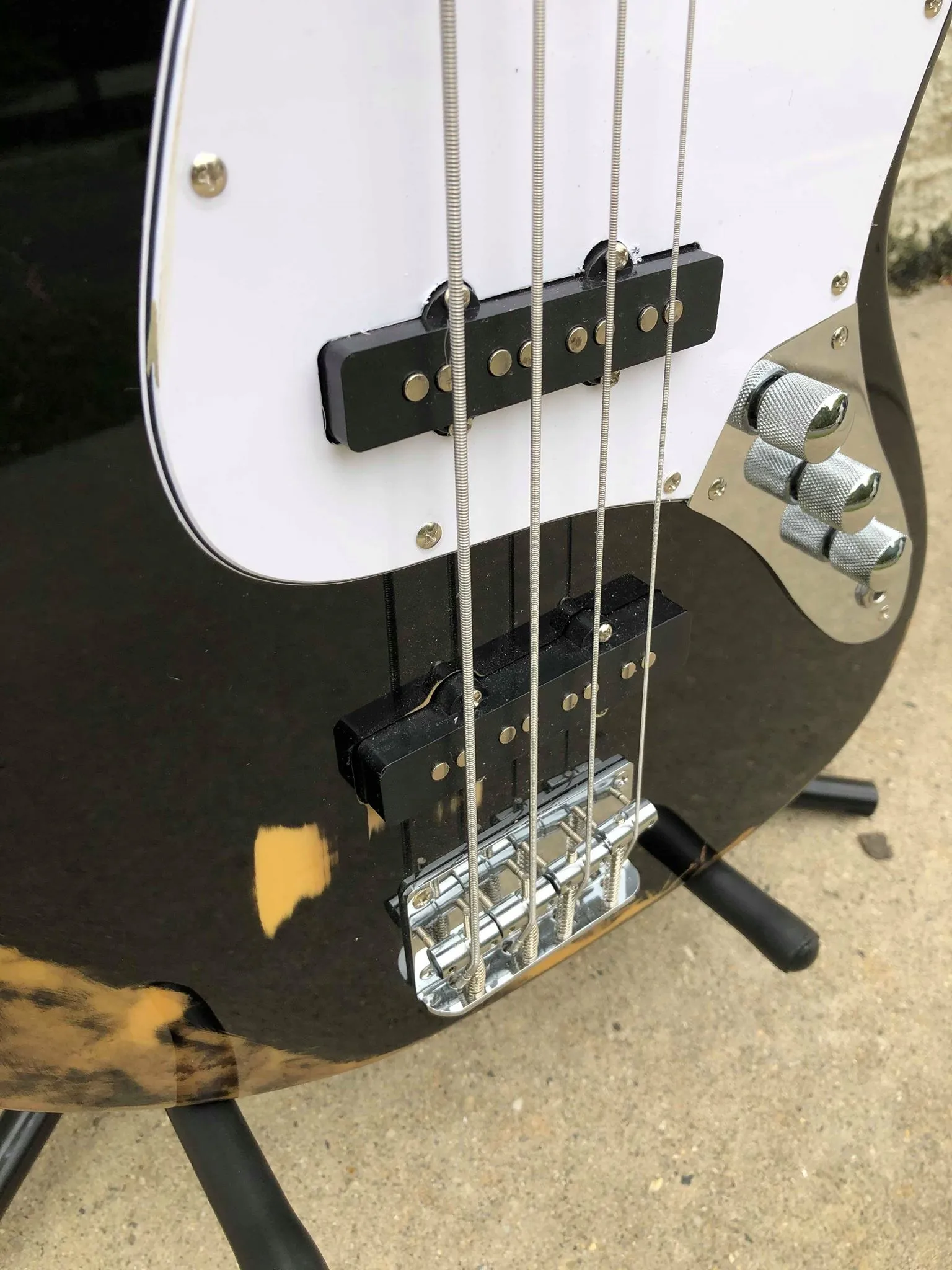GAMMA [SOLD] Custom J19-07, Beta Model, "Road Worn/Relic'd" Ebony