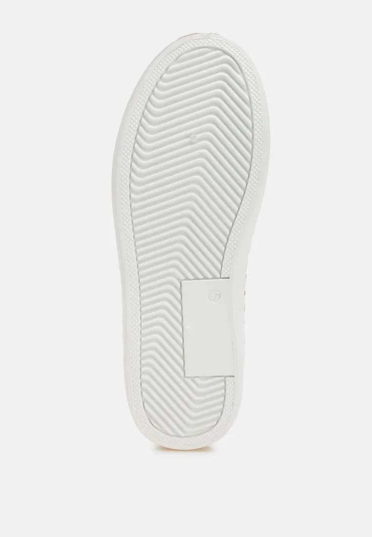 Glitter Faux Leather Sneakers By RAG