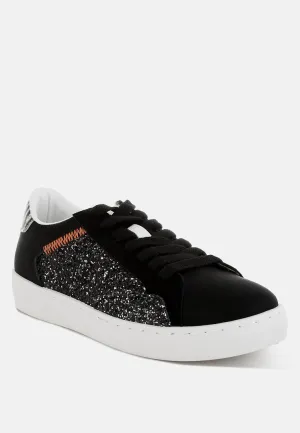 Glitter Faux Leather Sneakers By RAG