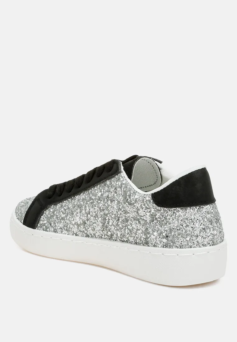 Glitter Star Chunky Sneakers by RUW