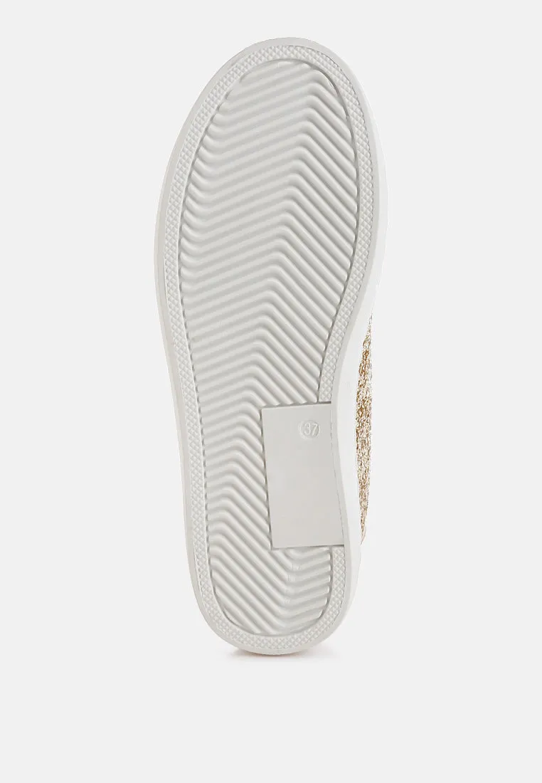 Glitter Star Chunky Sneakers by RUW