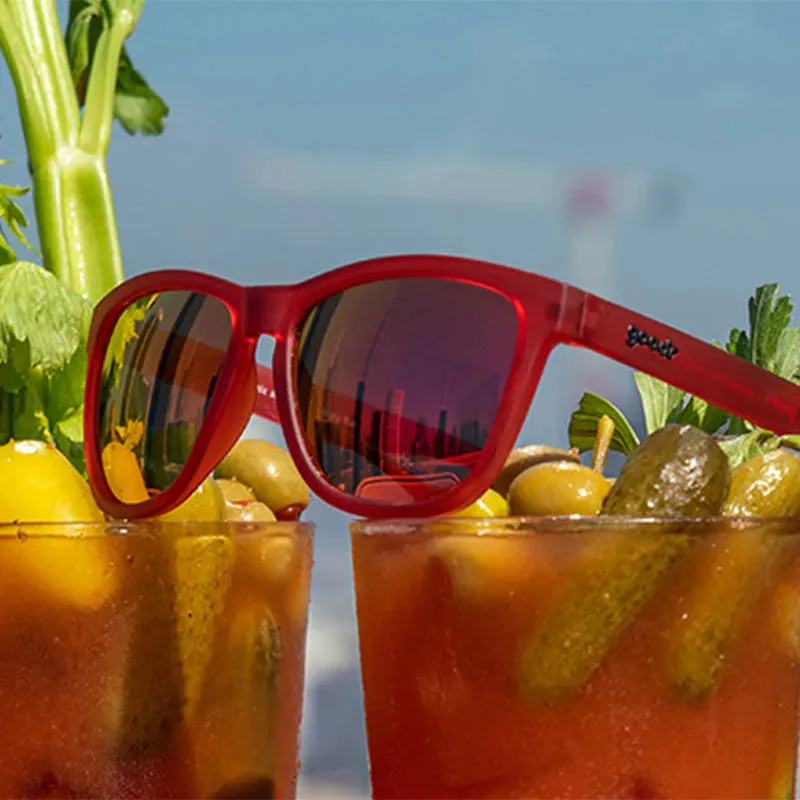 Goodr Phoenix at a Bloody Mary Bar