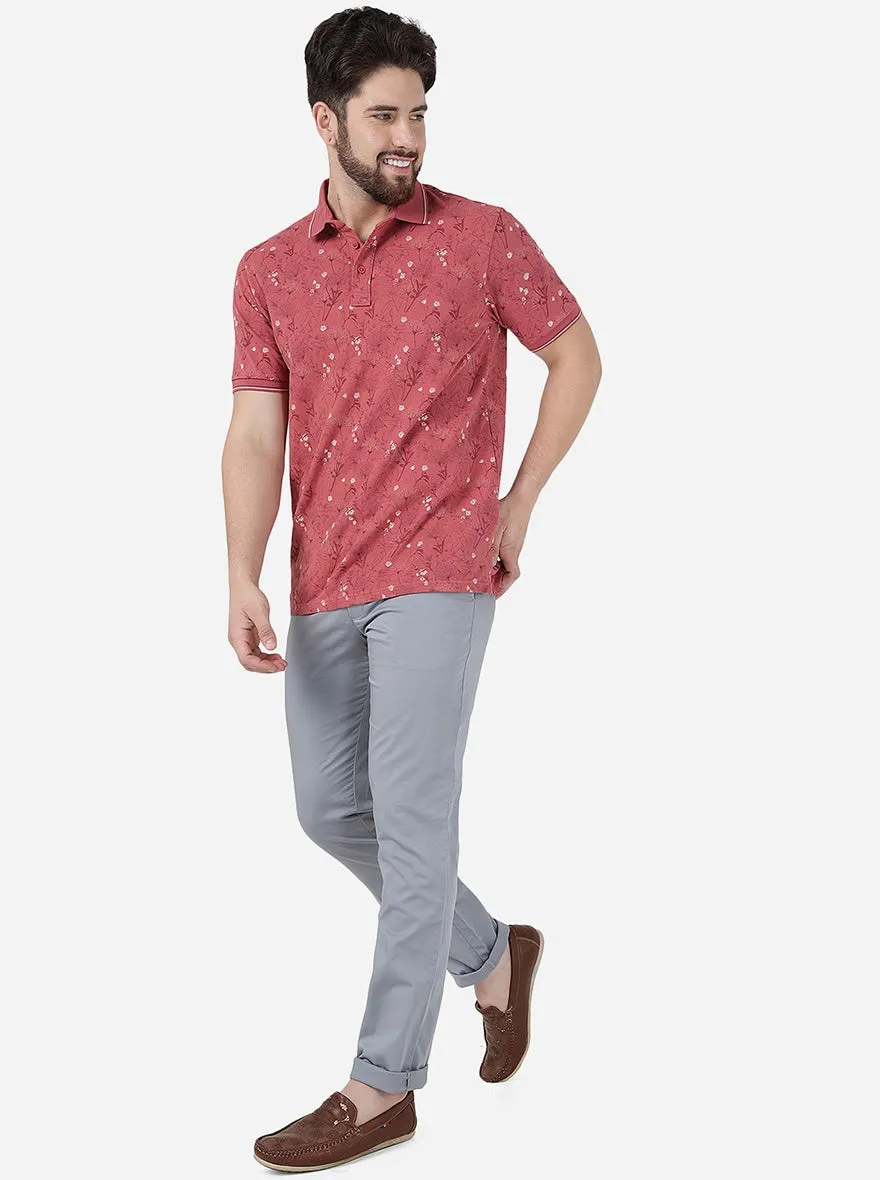 Grey Solid Uno Fit Casual Trouser | JadeBlue