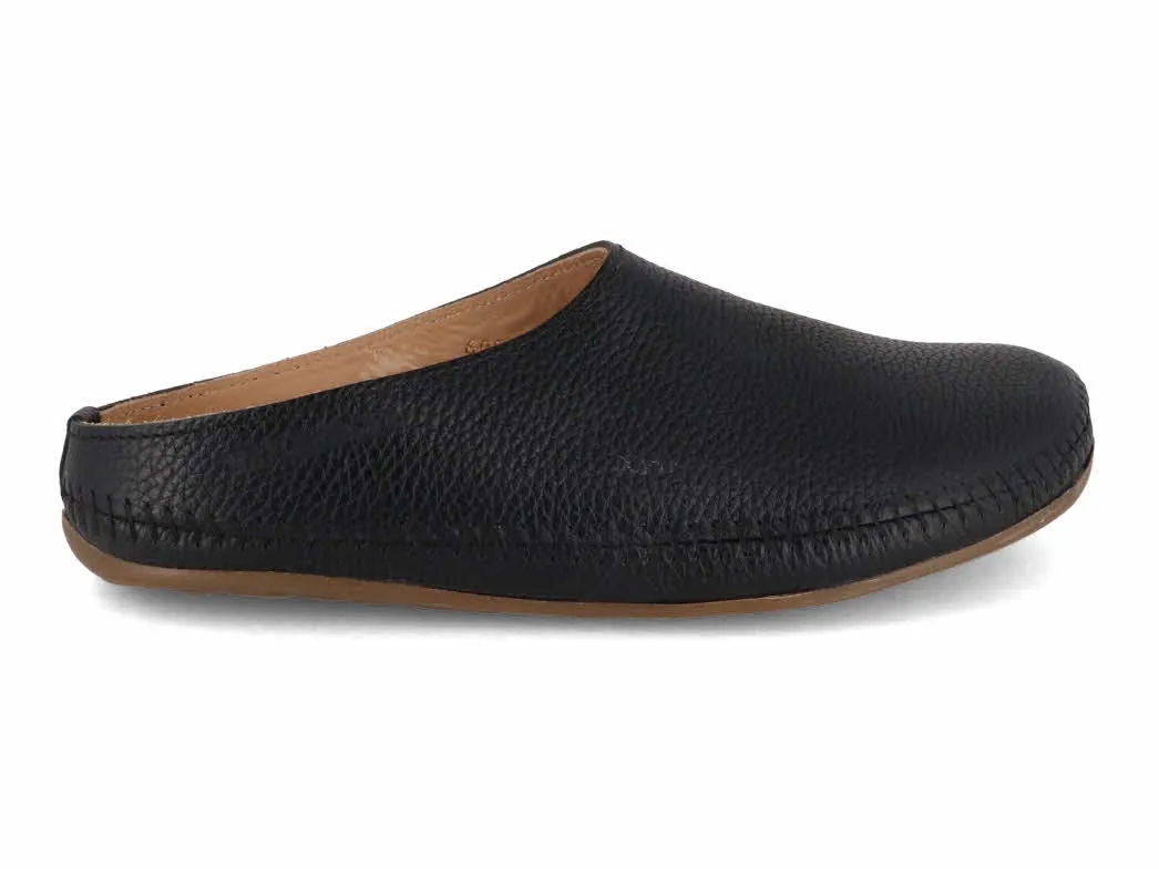 HAFLINGER Leather Slippers | Everest Softino, Black