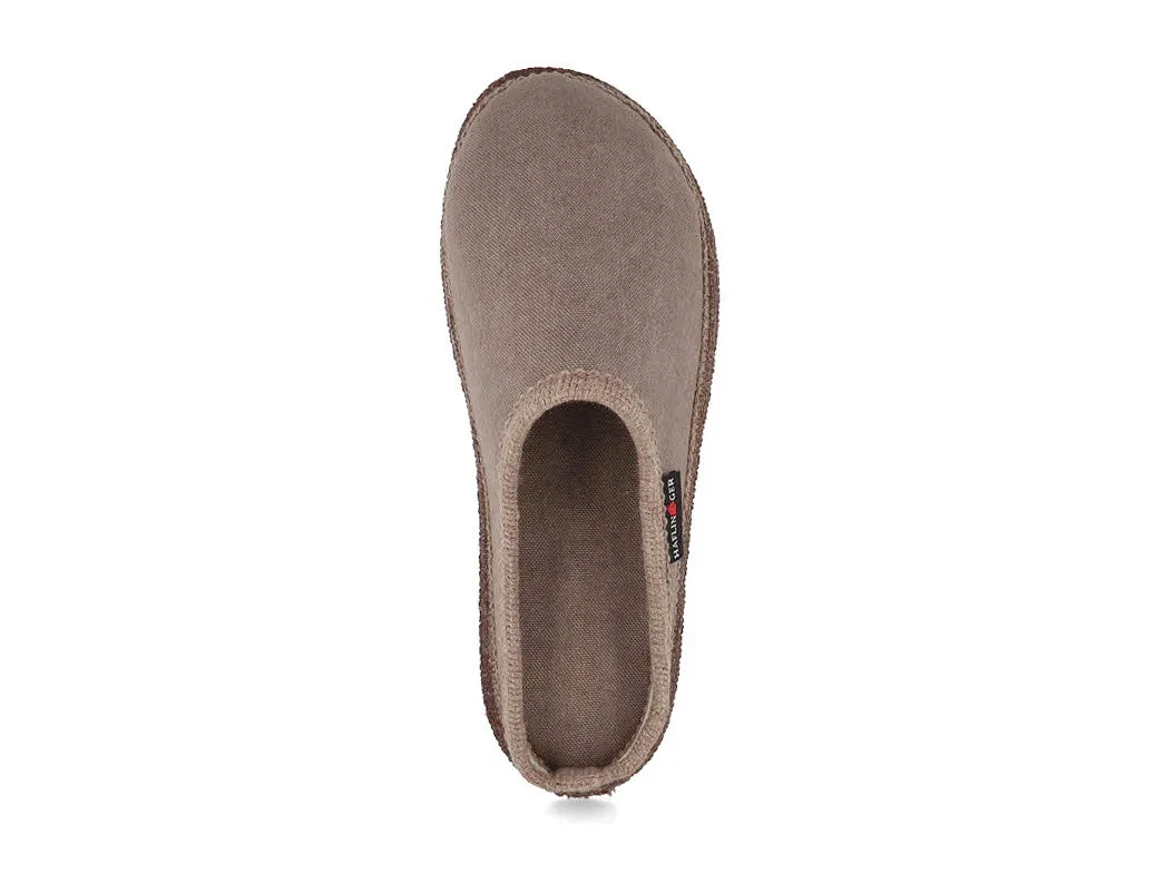 HAFLINGER Men Women Cotton Slippers 'Cotty', beige