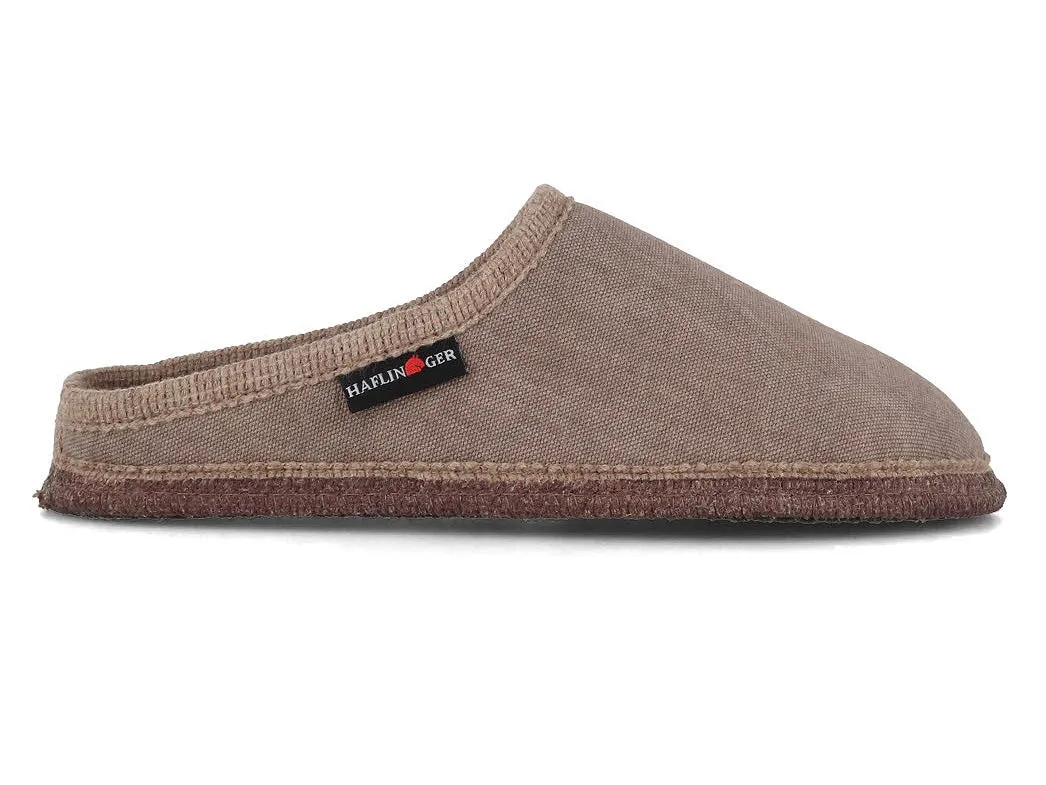 HAFLINGER Men Women Cotton Slippers 'Cotty', beige