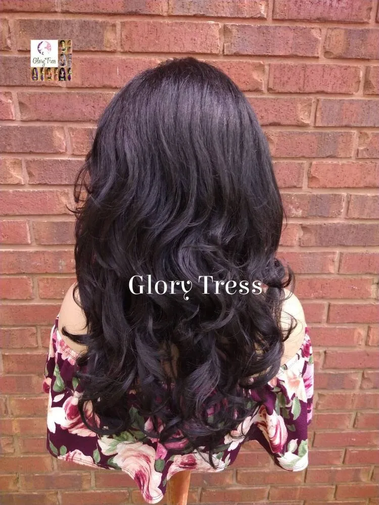 Half Wig, Curly Wig, African American Wig, Kinky Curly Wig, Natural Yaki Wig, Blown Out Hairstyle, ON SALE // MARY