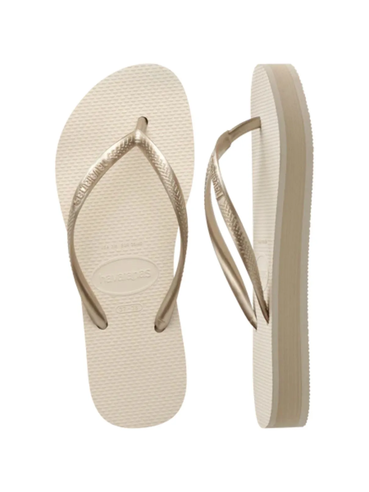Havaianas Slim Flatform Sandal in Beige