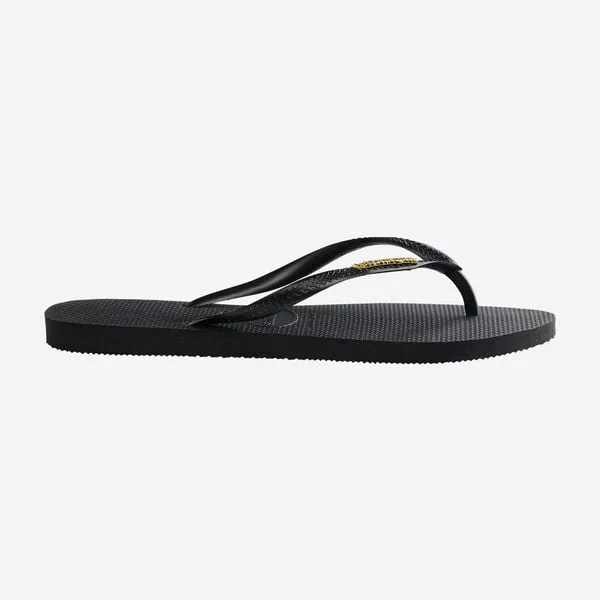 Havaianas Slim Logo Metallic Black