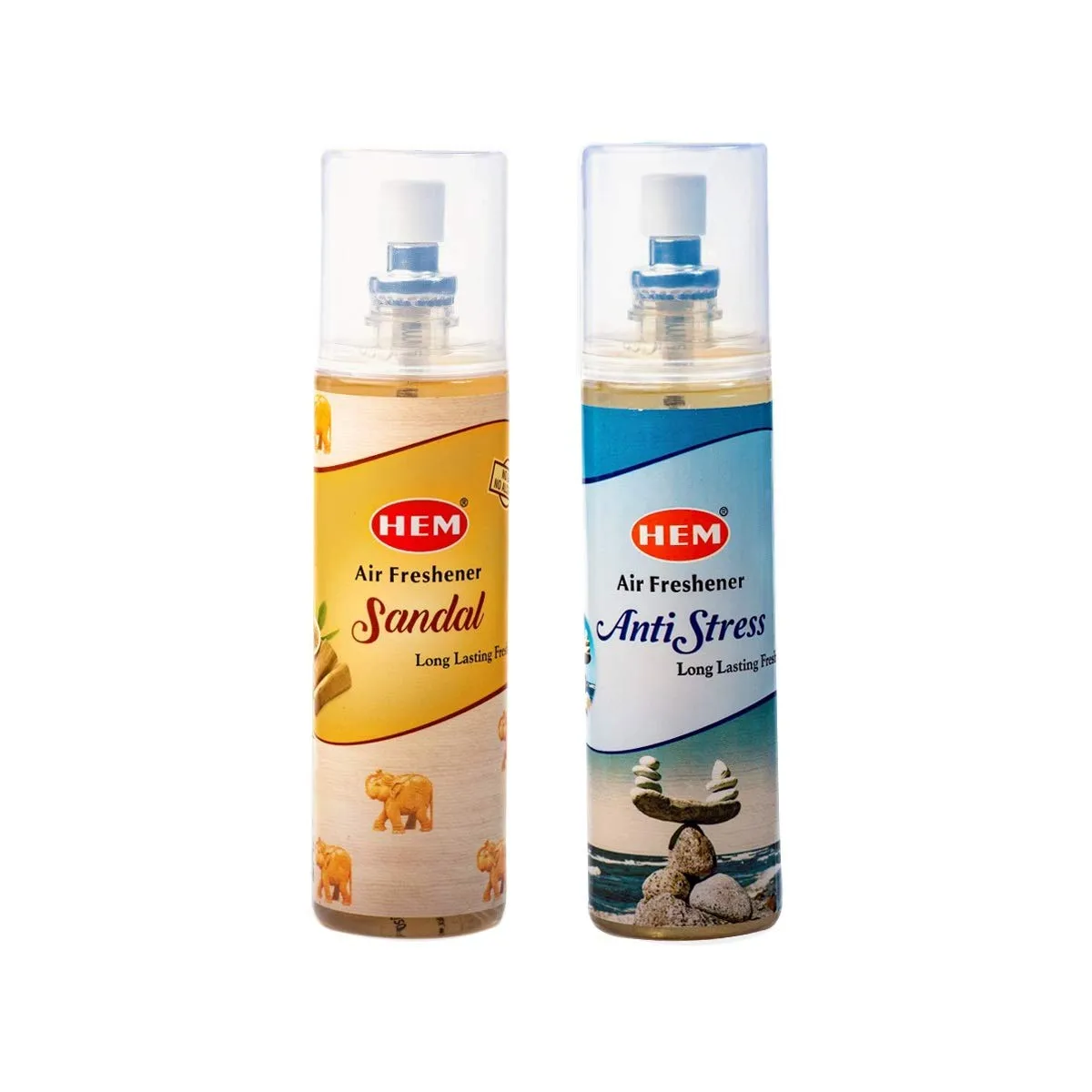 HEM Anti-Stress   Sandal Air Freshener Pack of 2 (200 ml Each)