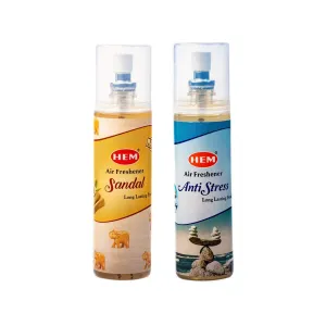 HEM Anti-Stress   Sandal Air Freshener Pack of 2 (200 ml Each)