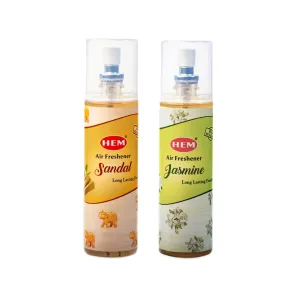 HEM Jasmine   Sandal Air Freshener Pack of 2 (200 ml Each)