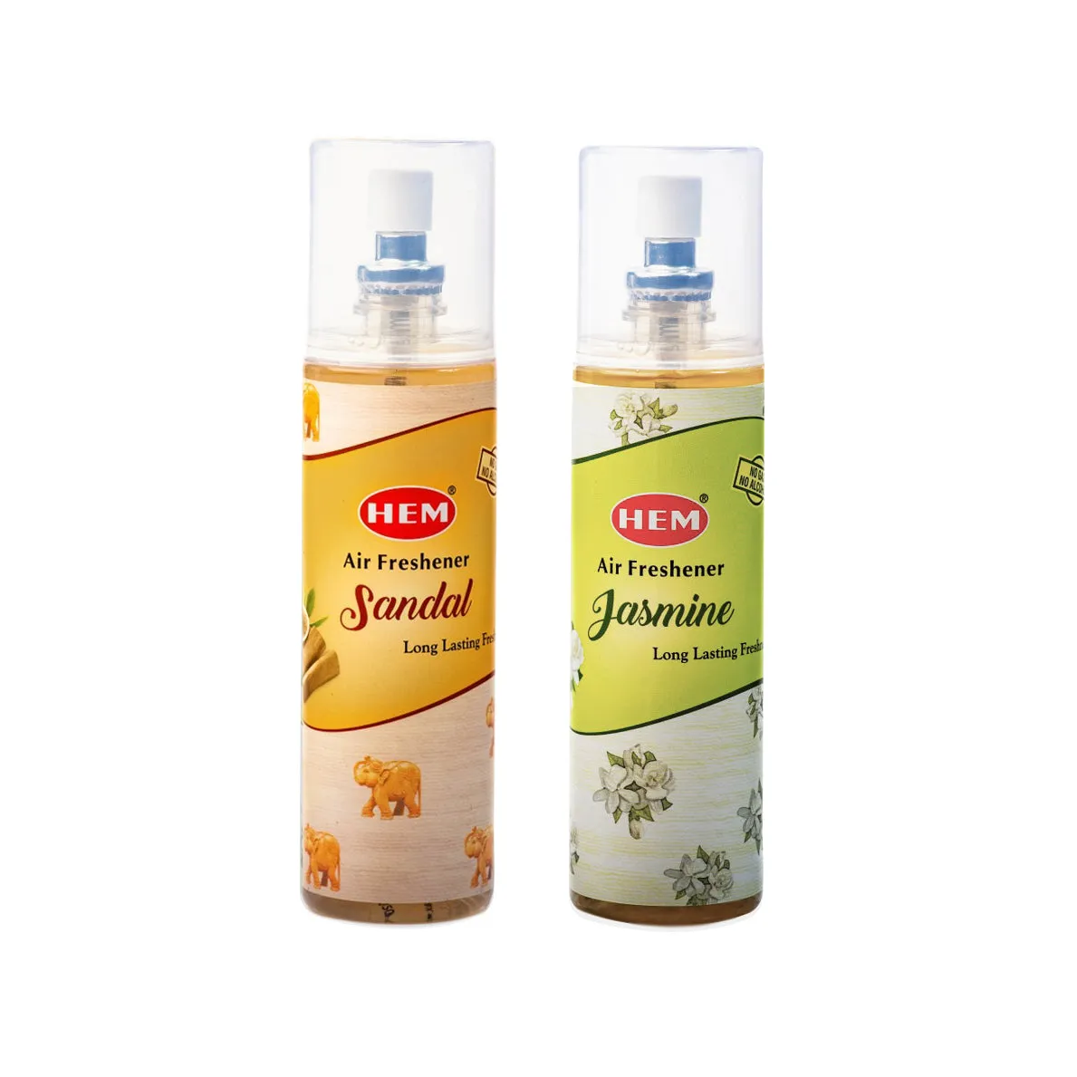 HEM Jasmine   Sandal Air Freshener Pack of 2 (200 ml Each)