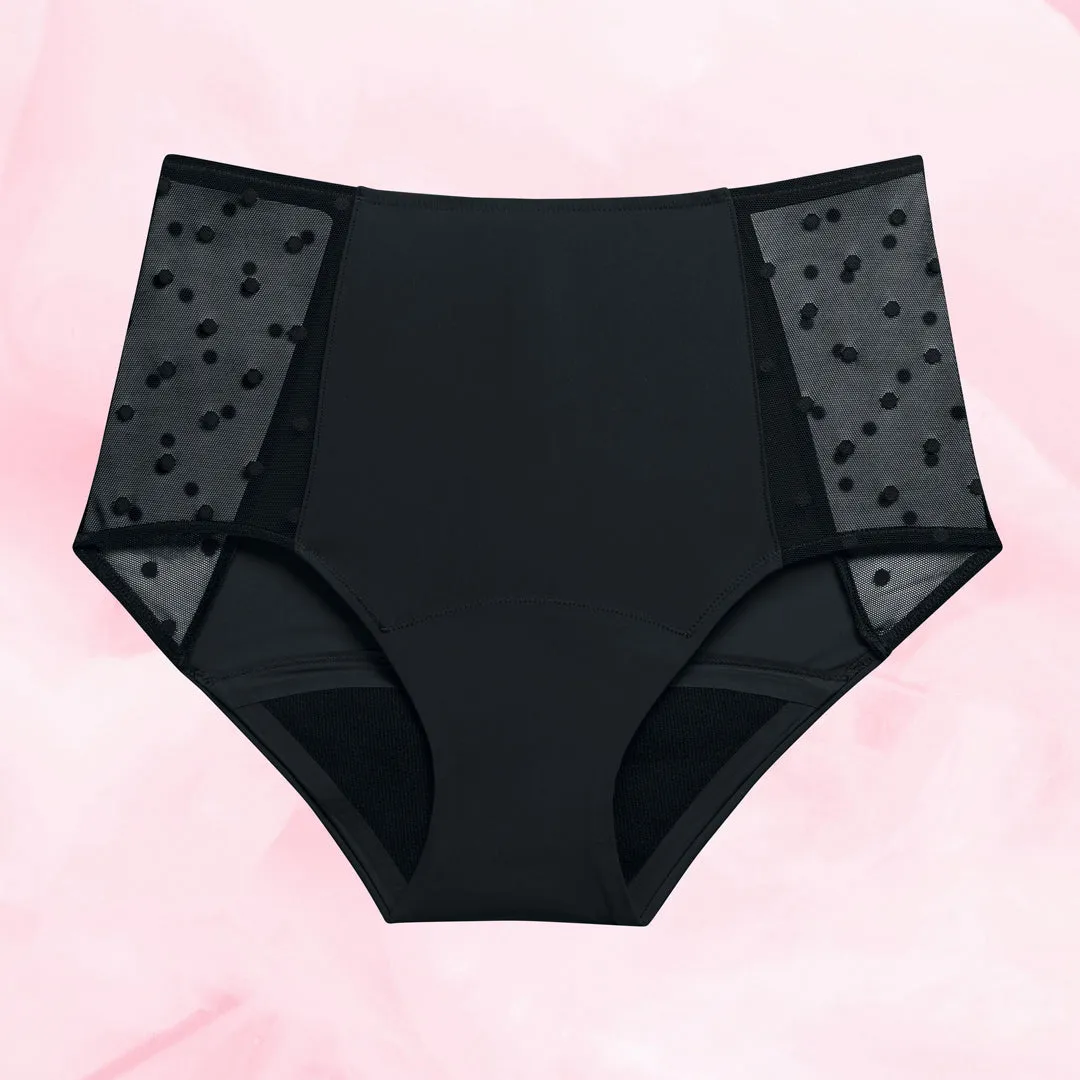High Waist Dots Måttlig Mens Menstrosa