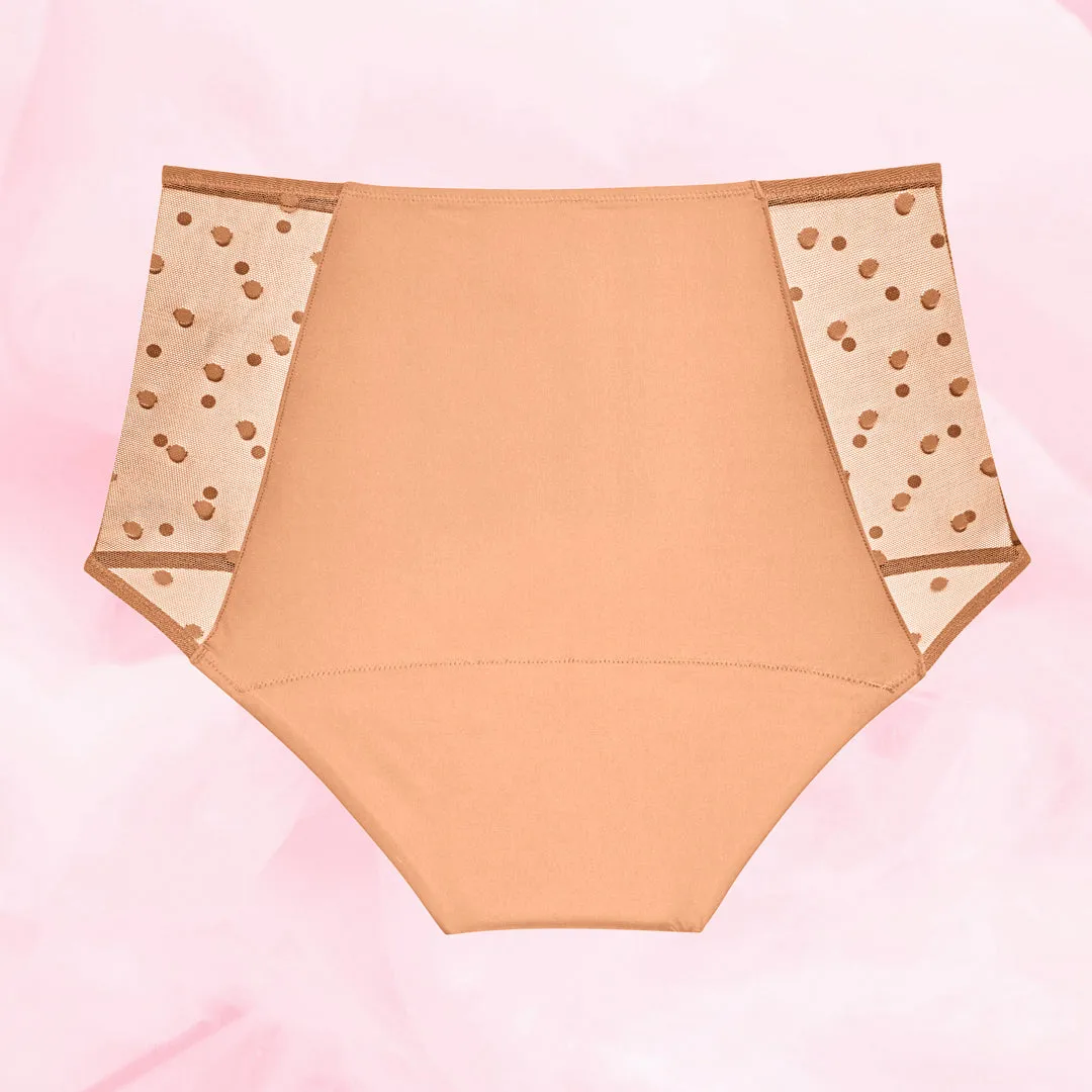 High Waist Dots Måttlig Mens Menstrosa