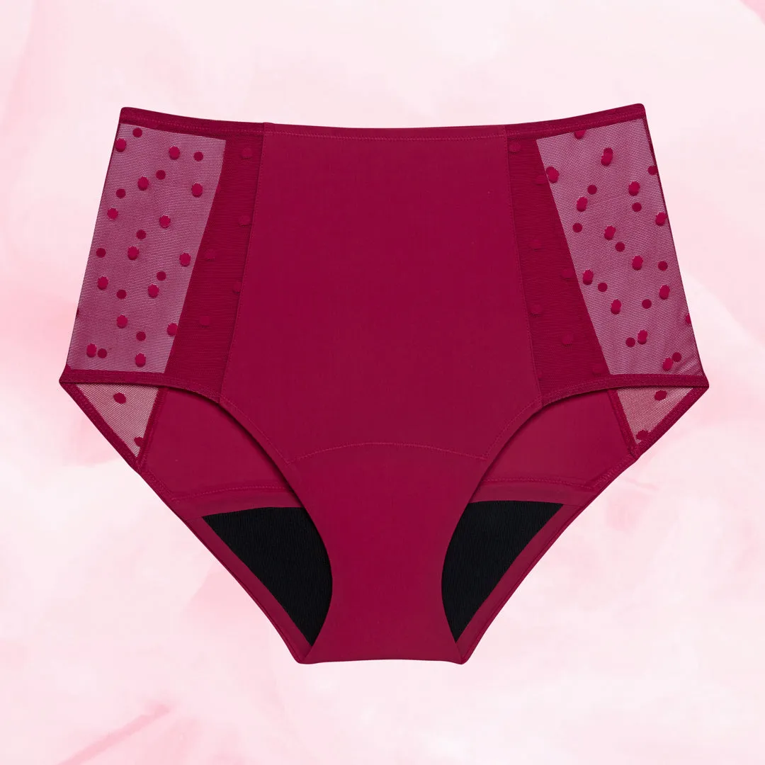 High Waist Dots Måttlig Mens Menstrosa