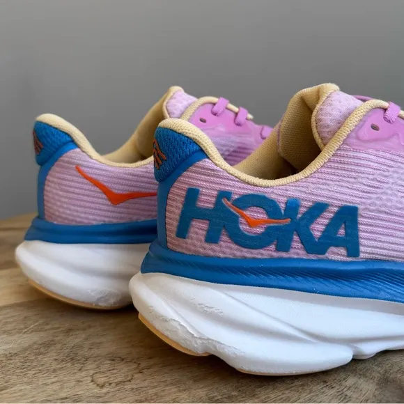 Hoka Clifton 9 Youth Size 6.5 Pink Running Shoes Athletic Sneakers Girl