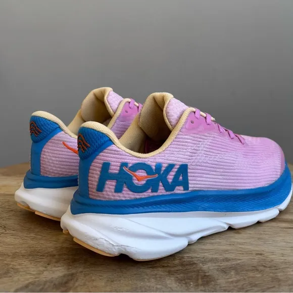 Hoka Clifton 9 Youth Size 6.5 Pink Running Shoes Athletic Sneakers Girl