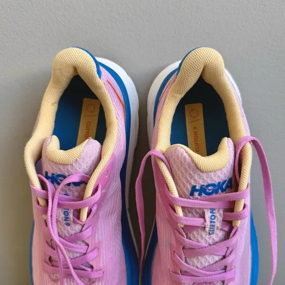 Hoka Clifton 9 Youth Size 6.5 Pink Running Shoes Athletic Sneakers Girl