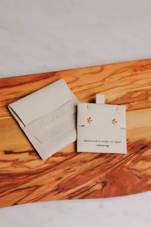 Immaculate Heart of Mary Stud Earrings