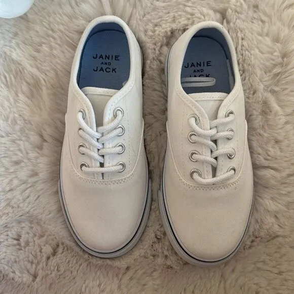 Janie &amp; Jacket Twill Sneaker White Size 12