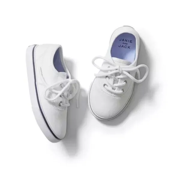 Janie &amp; Jacket Twill Sneaker White Size 12