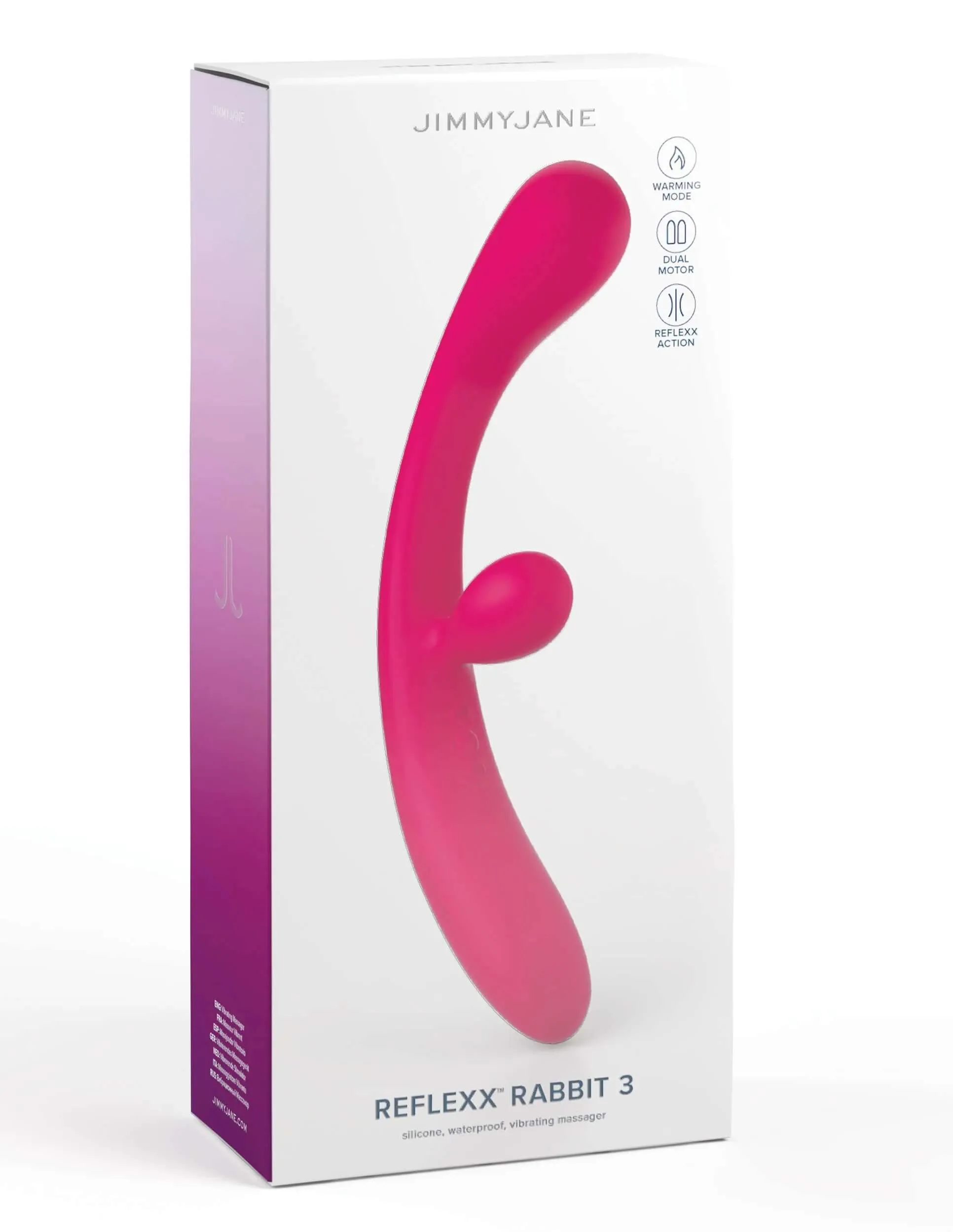 Jimmy Jane Reflexx Rabbit 3 - Pink Massager