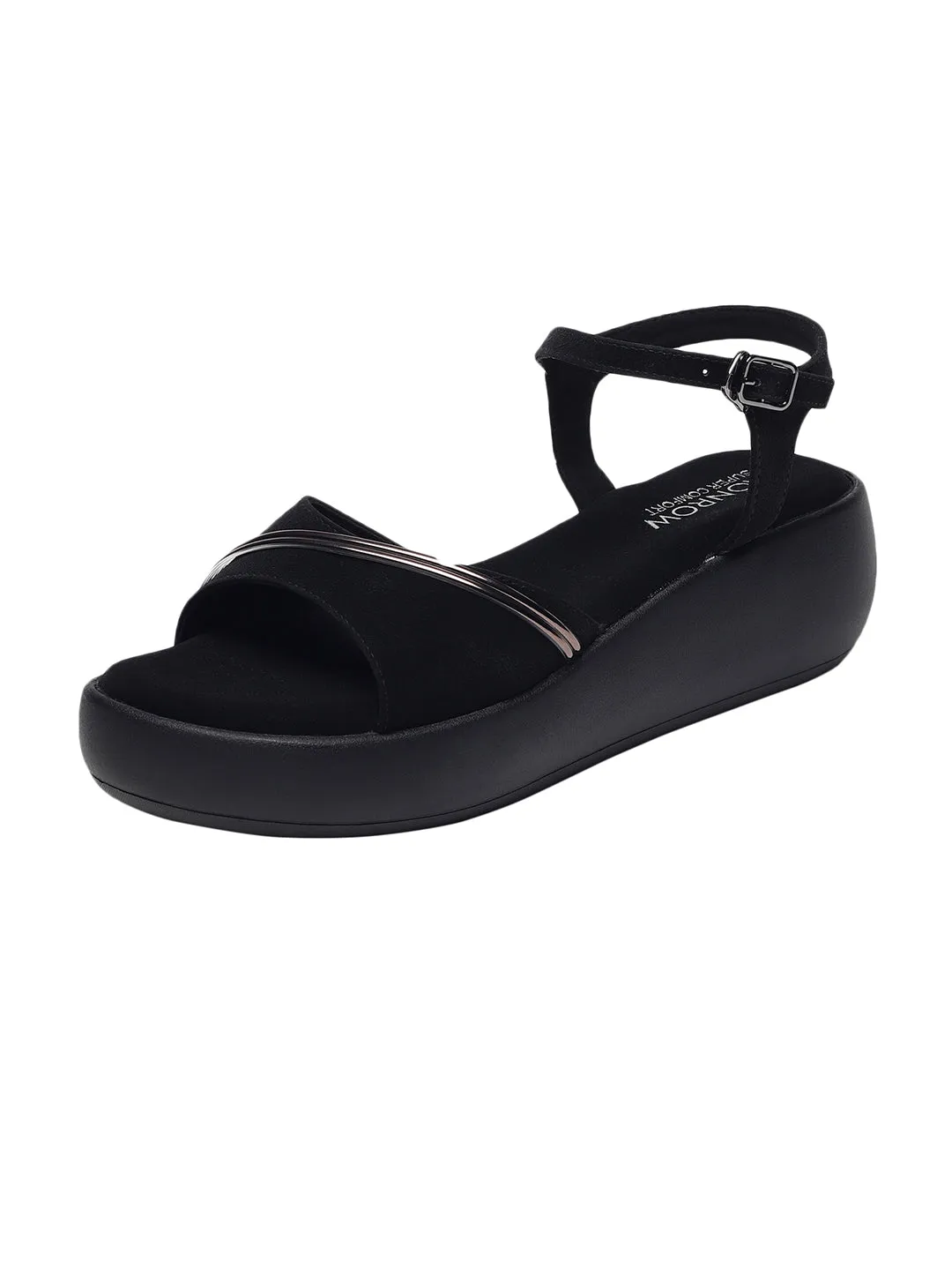 Kaylee Black Flatform Heels