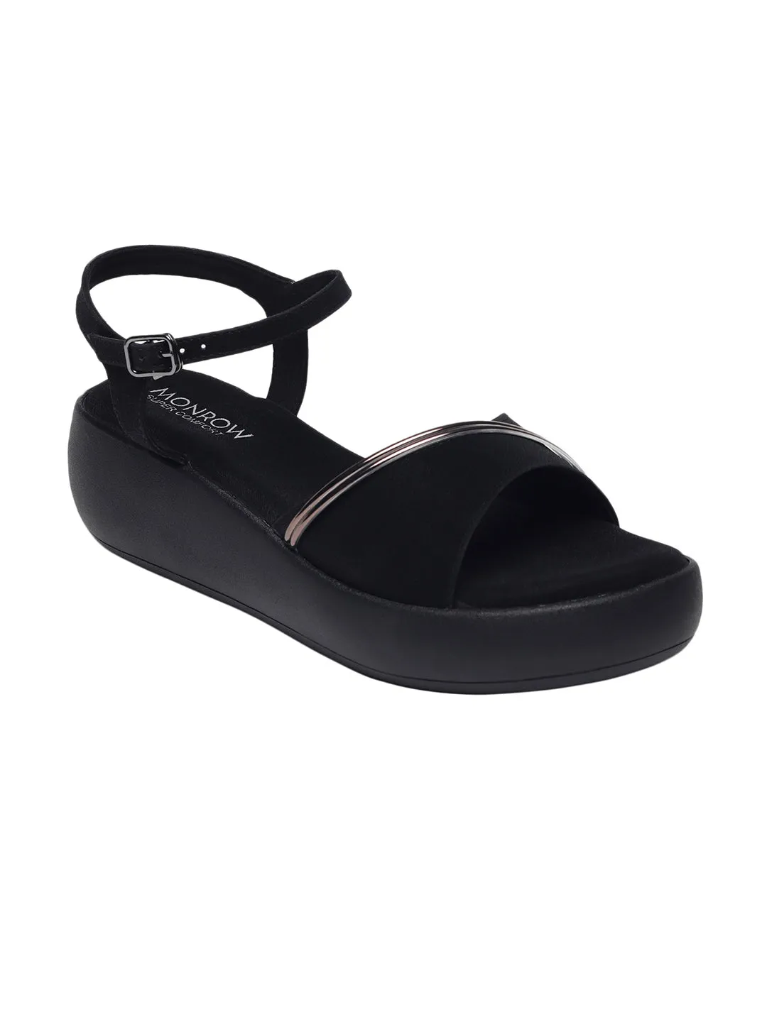 Kaylee Black Flatform Heels