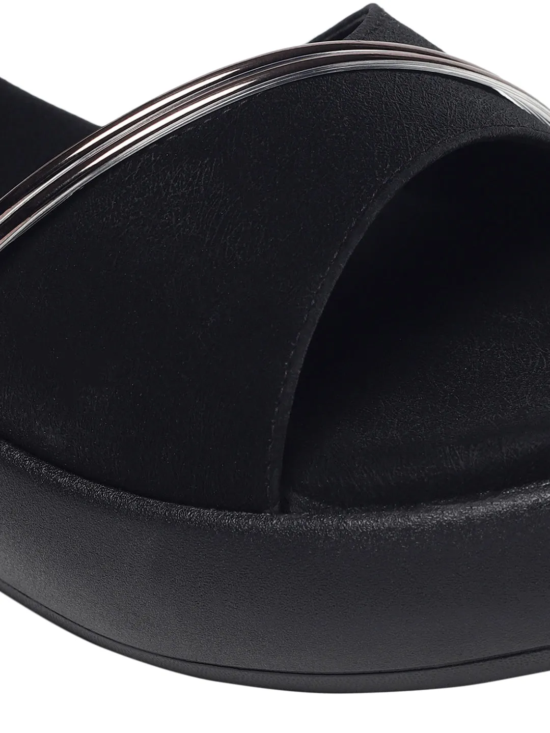 Kaylee Black Flatform Heels