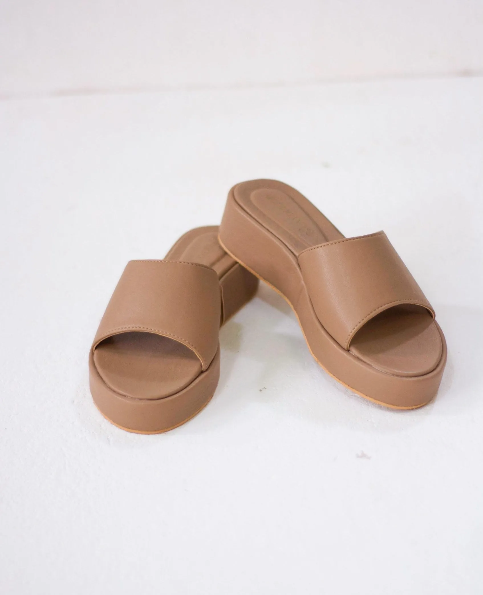 Kiara Open Toe Flatform Sliders