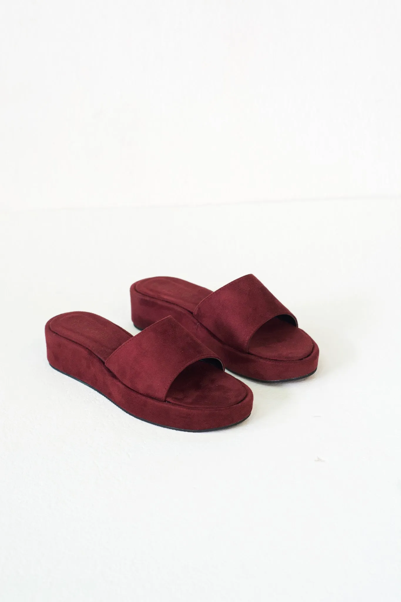 Kiara Open Toe Flatform Sliders