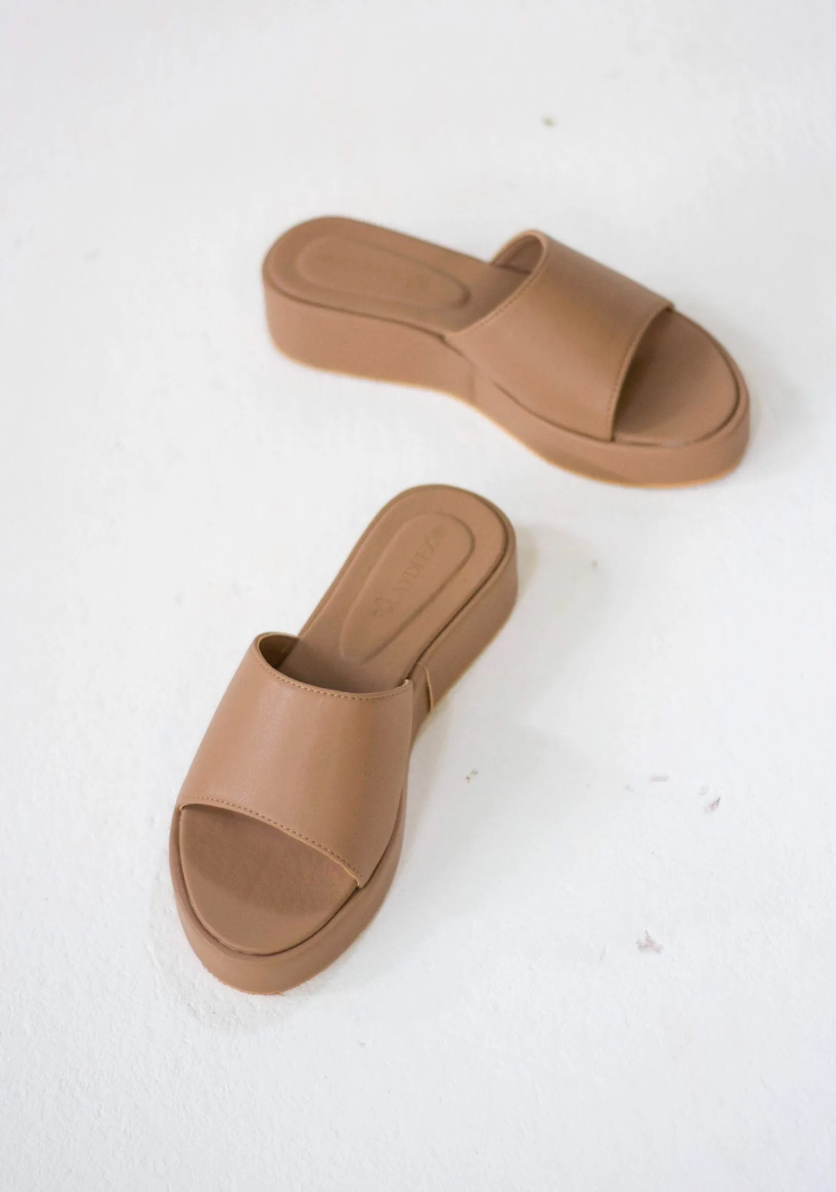 Kiara Open Toe Flatform Sliders