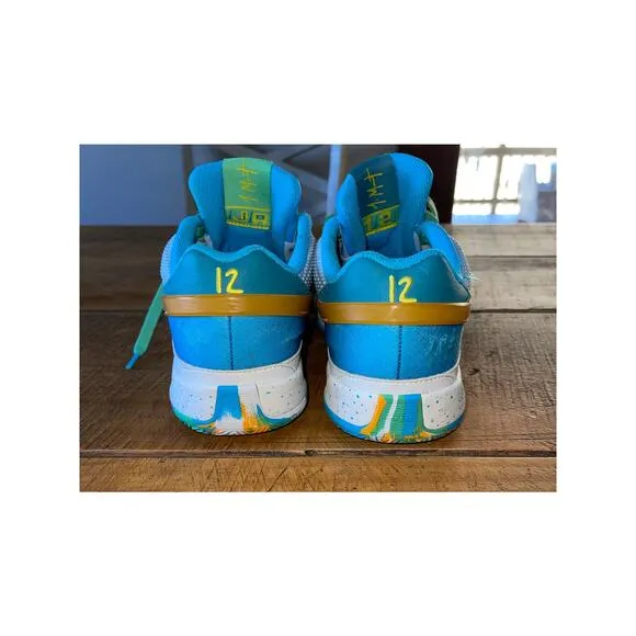Kids Nike Blue Greeb Orange Ja 1 Water Bottle Sneakers Basketball Size 7Y