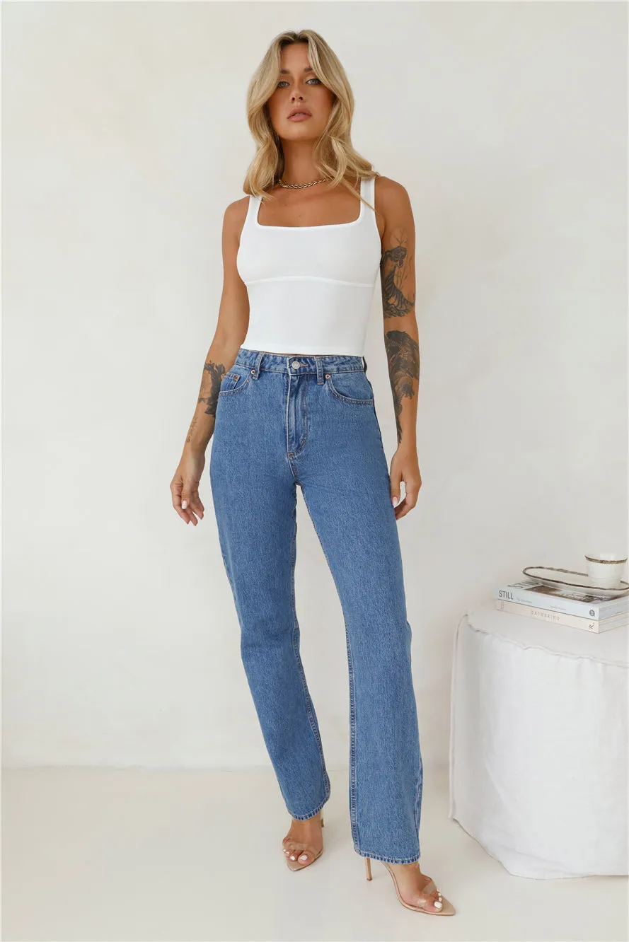 LEE High Straight 80 Jeans Blue