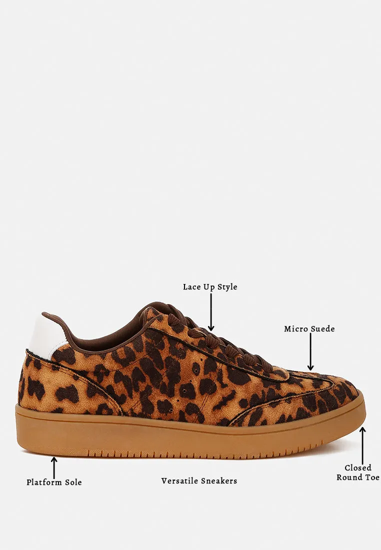 Leopard Chunky Sneakers By RUW