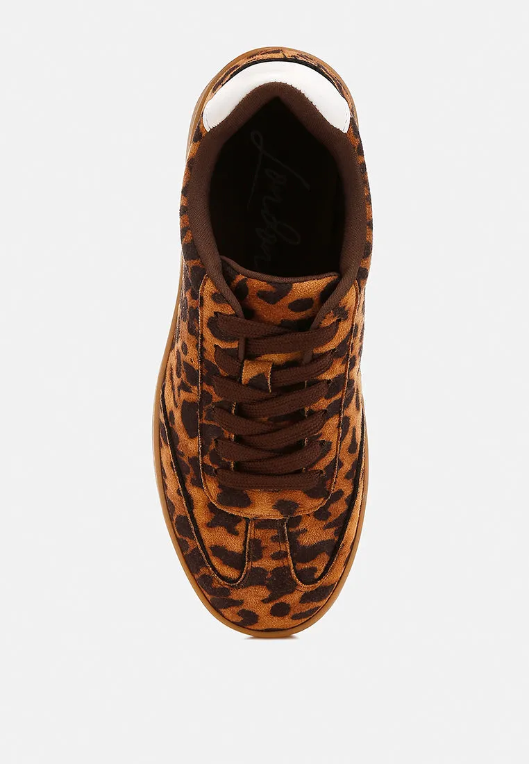 Leopard Chunky Sneakers By RUW