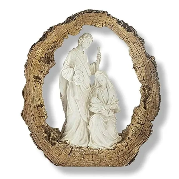 Log Nativity Scene