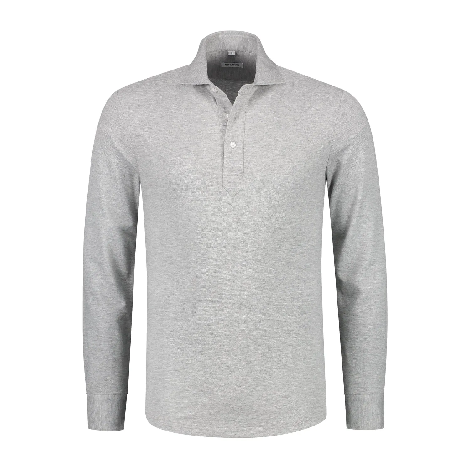 Longsleeve Polo Grey