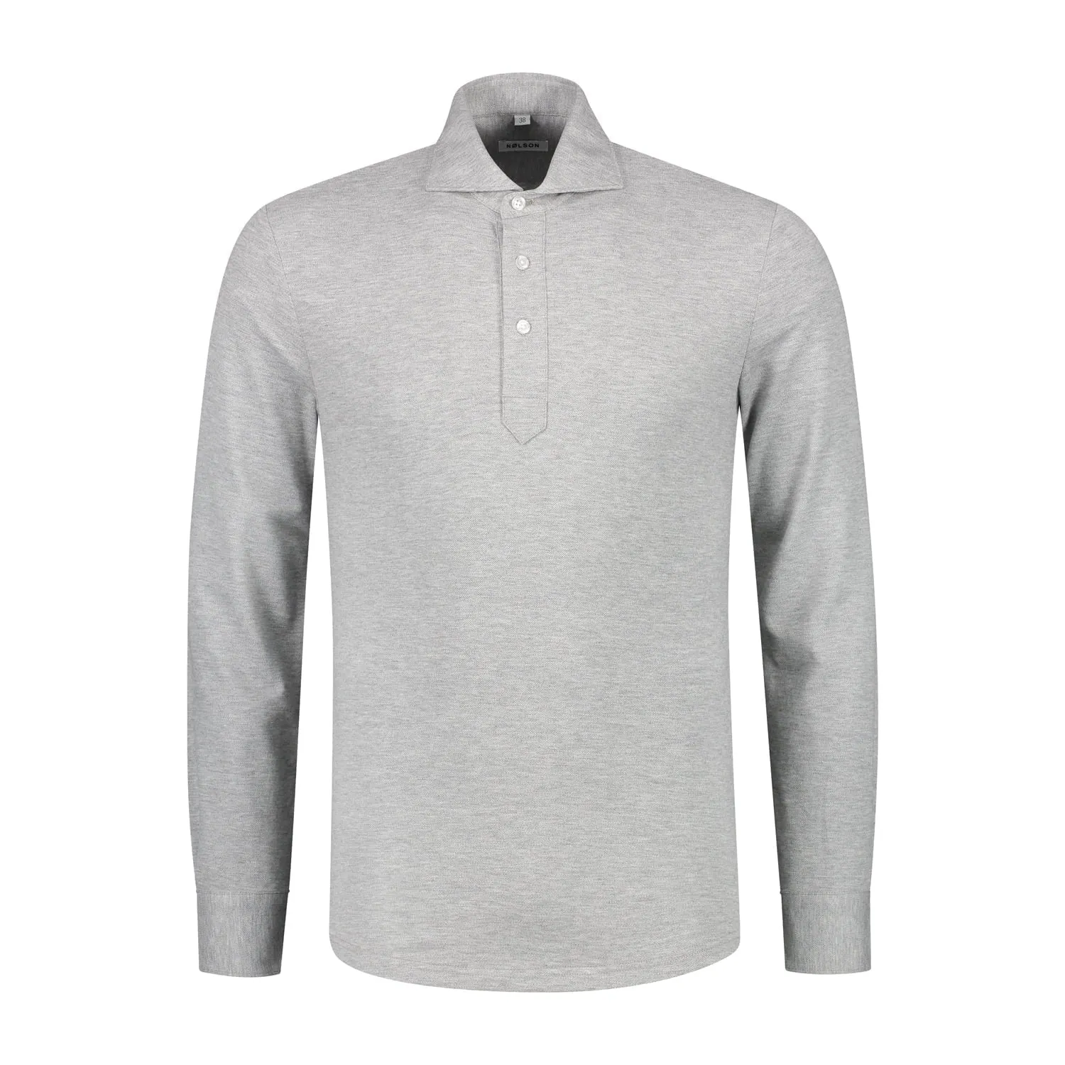 Longsleeve Polo Grey
