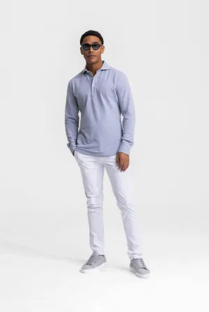 Longsleeve Polo Grey