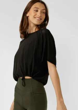 Lorna Jane Airtime Active Mesh Tee - Black