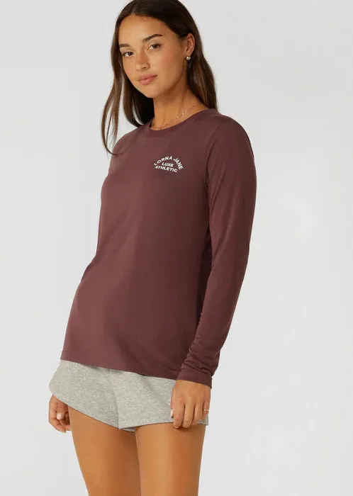 Lorna Jane Lotus Long Sleeve Top - Forest Berry
