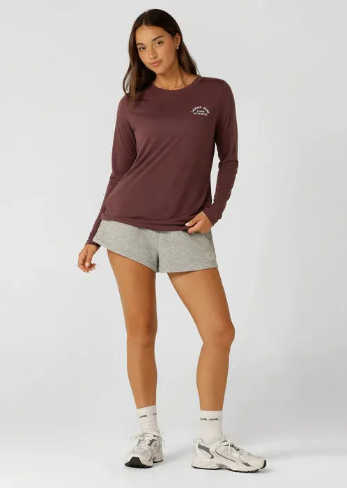 Lorna Jane Lotus Long Sleeve Top - Forest Berry