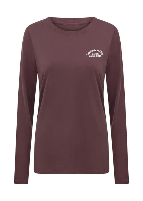 Lorna Jane Lotus Long Sleeve Top - Forest Berry