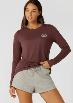Lorna Jane Lotus Long Sleeve Top - Forest Berry